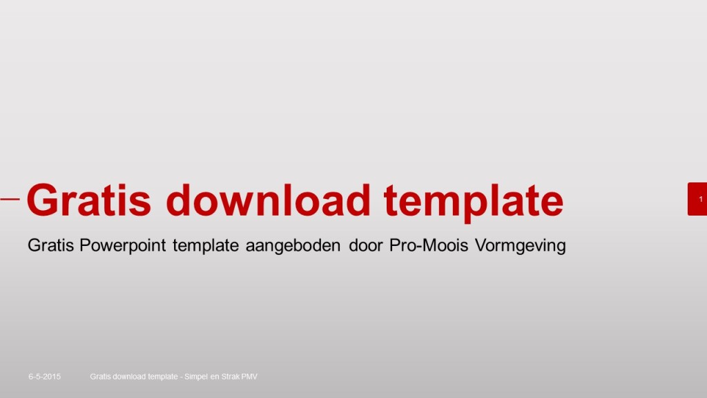 Gratis download template grijs verloop